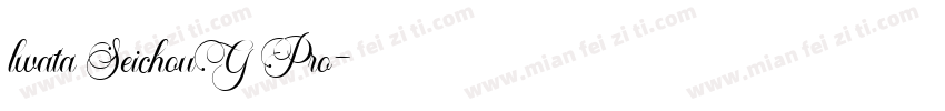 lwata SeichouG Pro字体转换